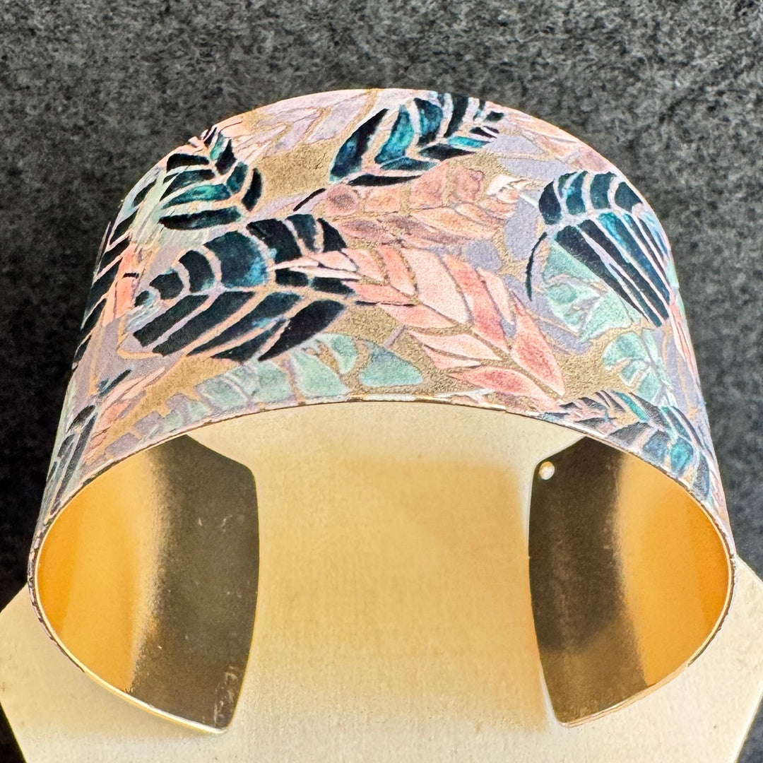 Bracelet manchette réglable - Vert