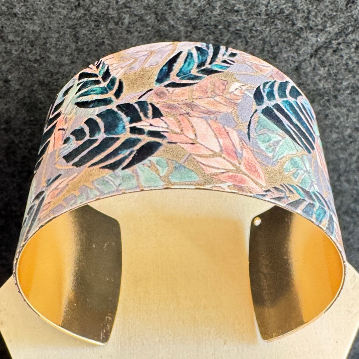 Bracelet manchette réglable - Vert