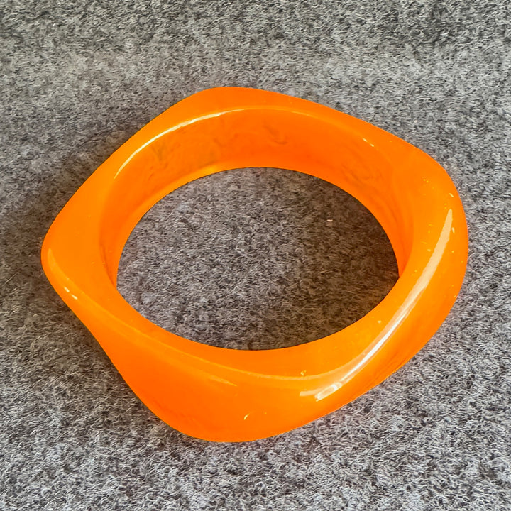 Bracelet jonc carré - Orange