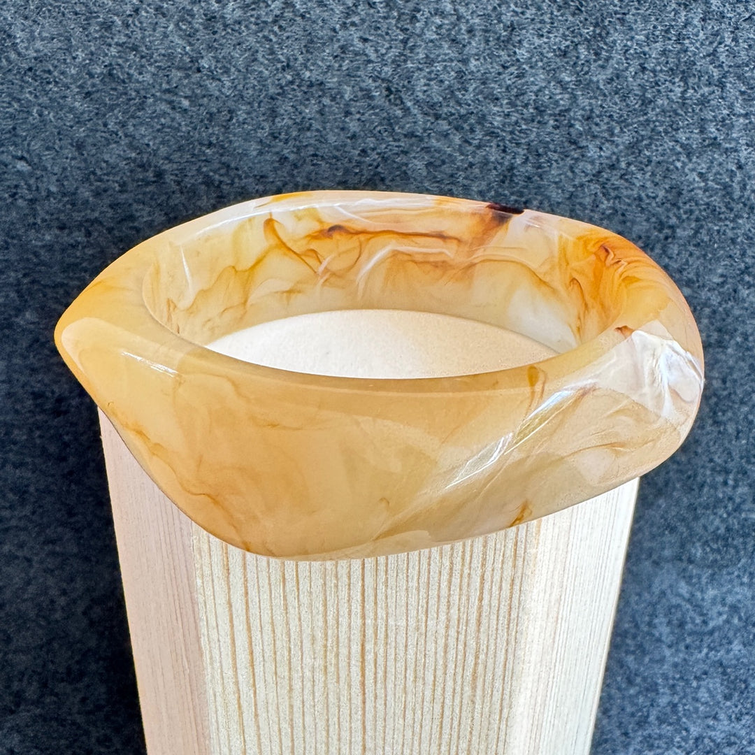 Bracelet Jonc - Jaune marbré