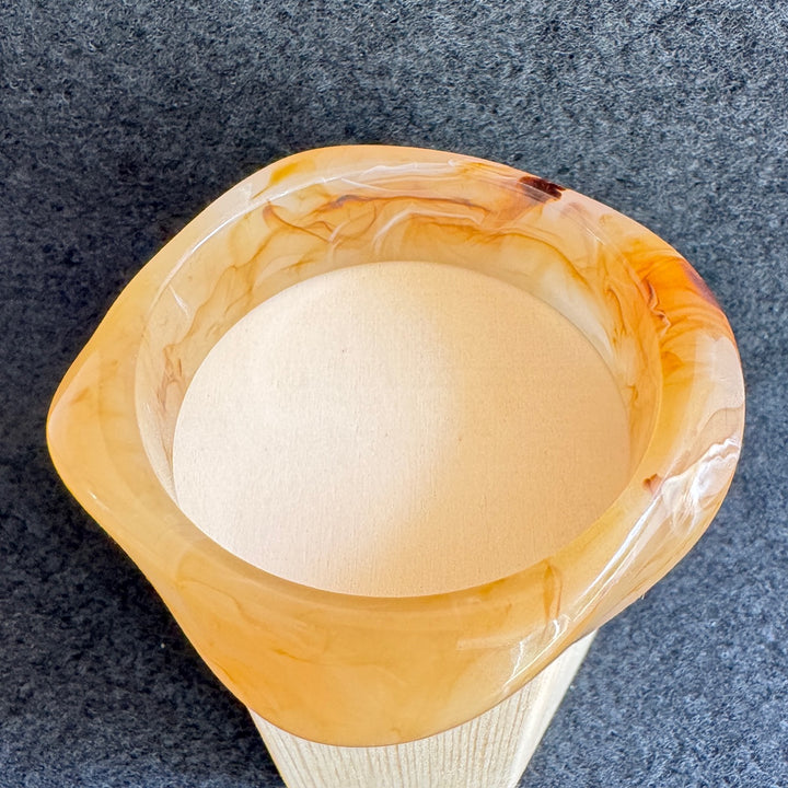 Bracelet Jonc - Jaune marbré