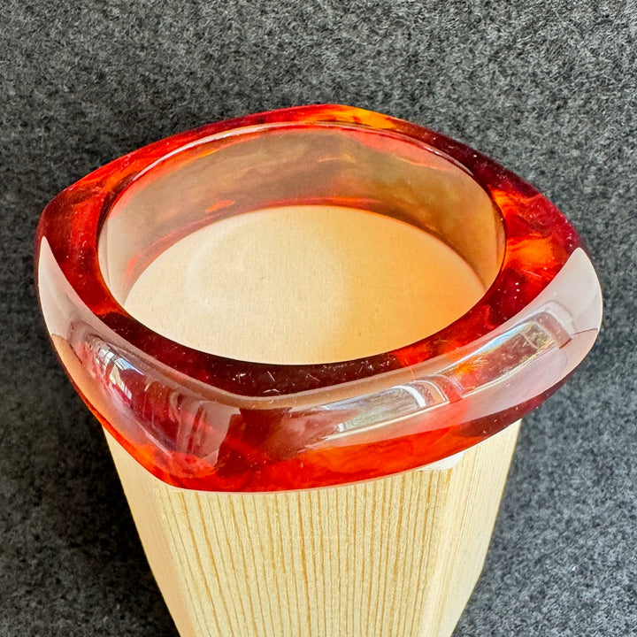 Bracelet Jonc - Marron translucide