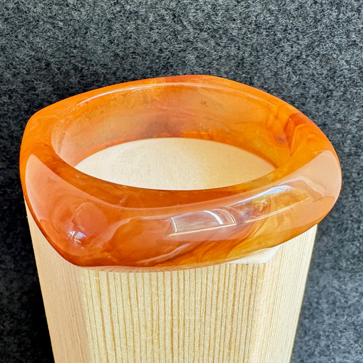 Bracelet Jonc - Camel translucide