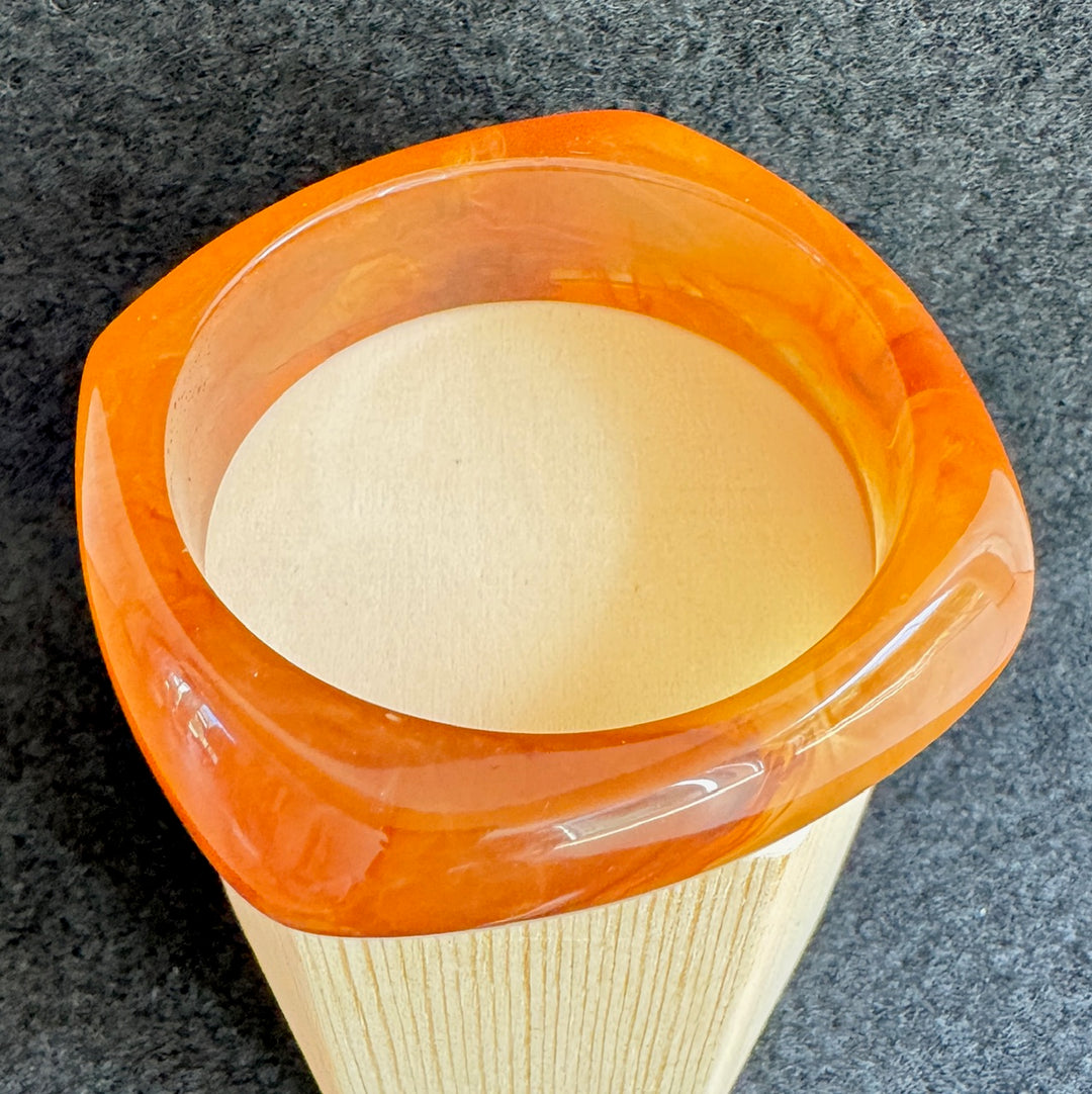 Bracelet Jonc - Camel translucide