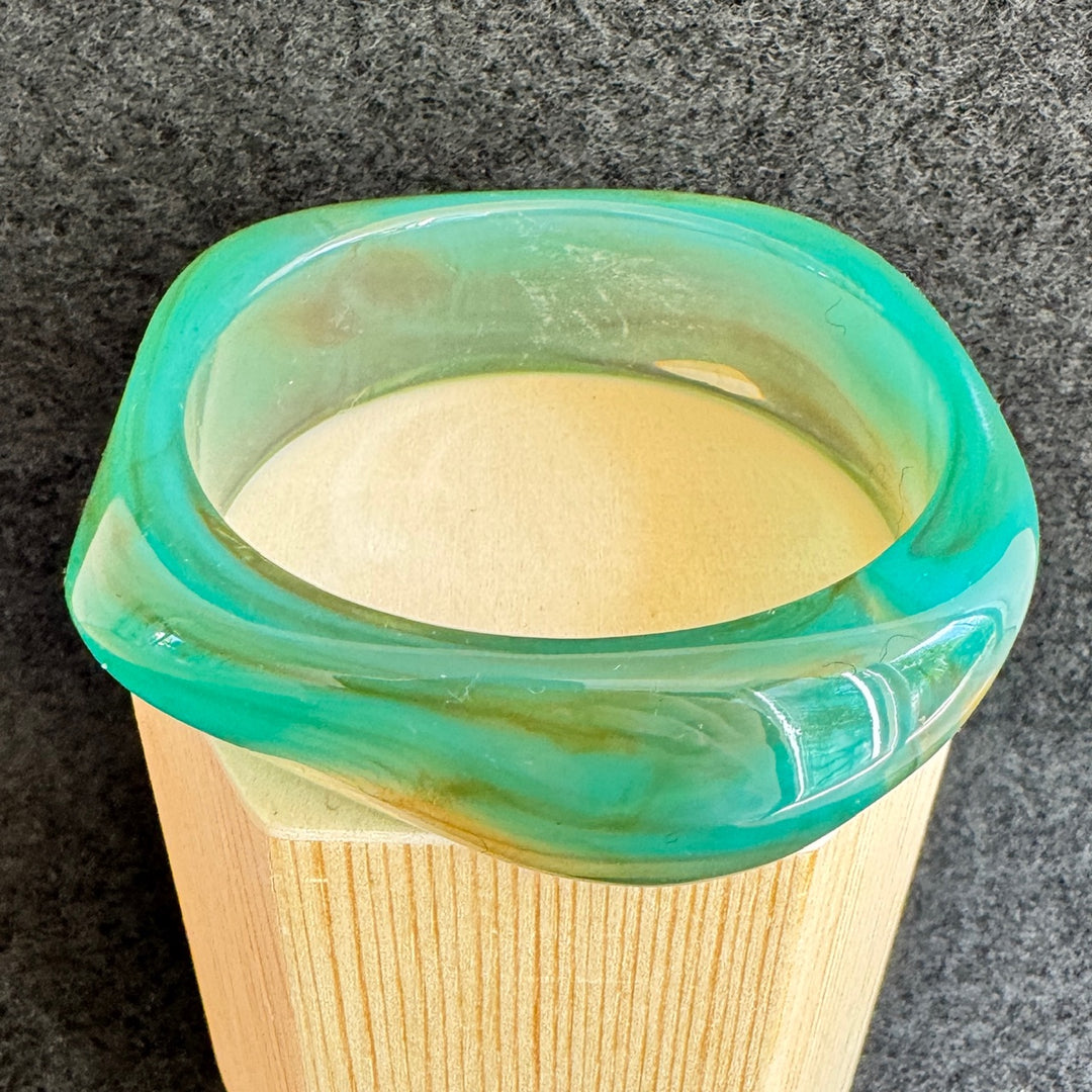 Bracelet Jonc - Vert translucide