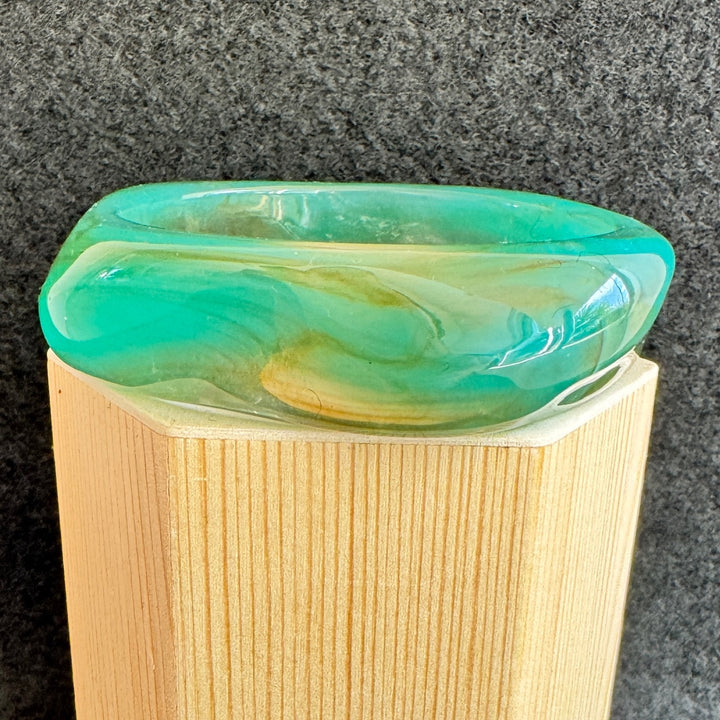 Bracelet Jonc - Vert translucide