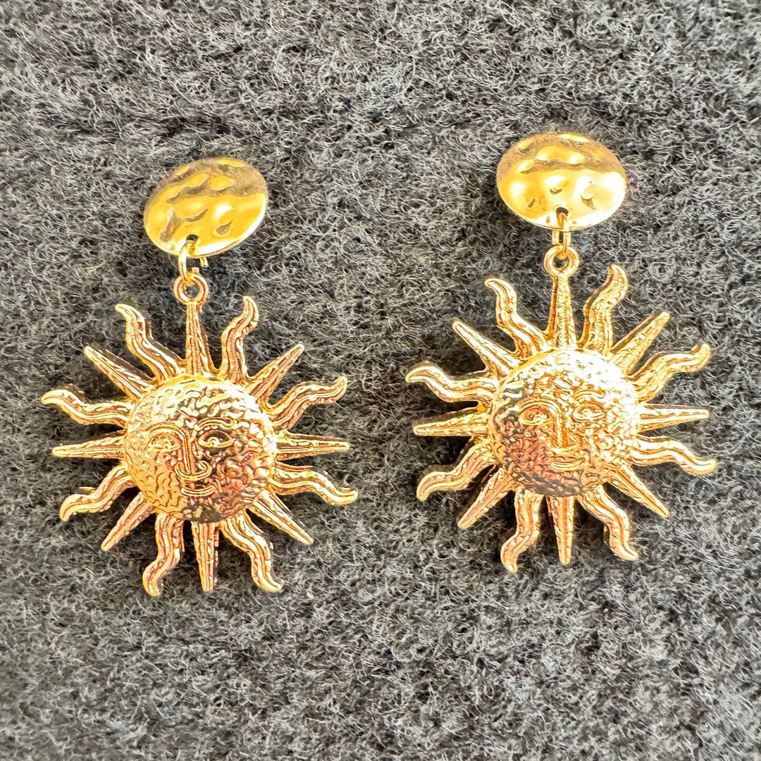 Boucles d'oreilles Soleil - Doré Miss Guapa