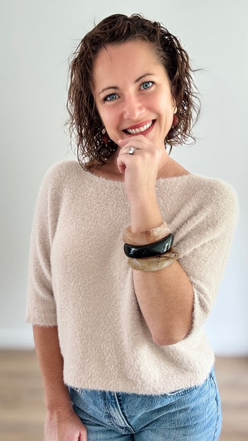 Bracelet Jonc - Jaune nacré Miss Guapa