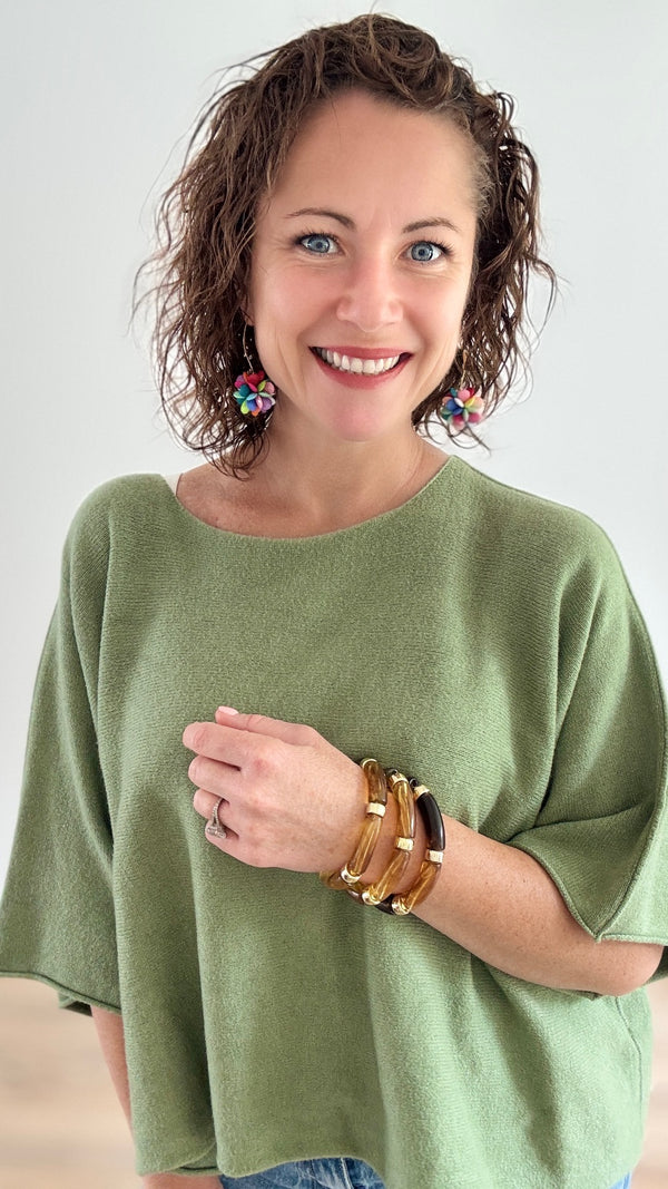 Trio de Bracelets - Marron Marbré