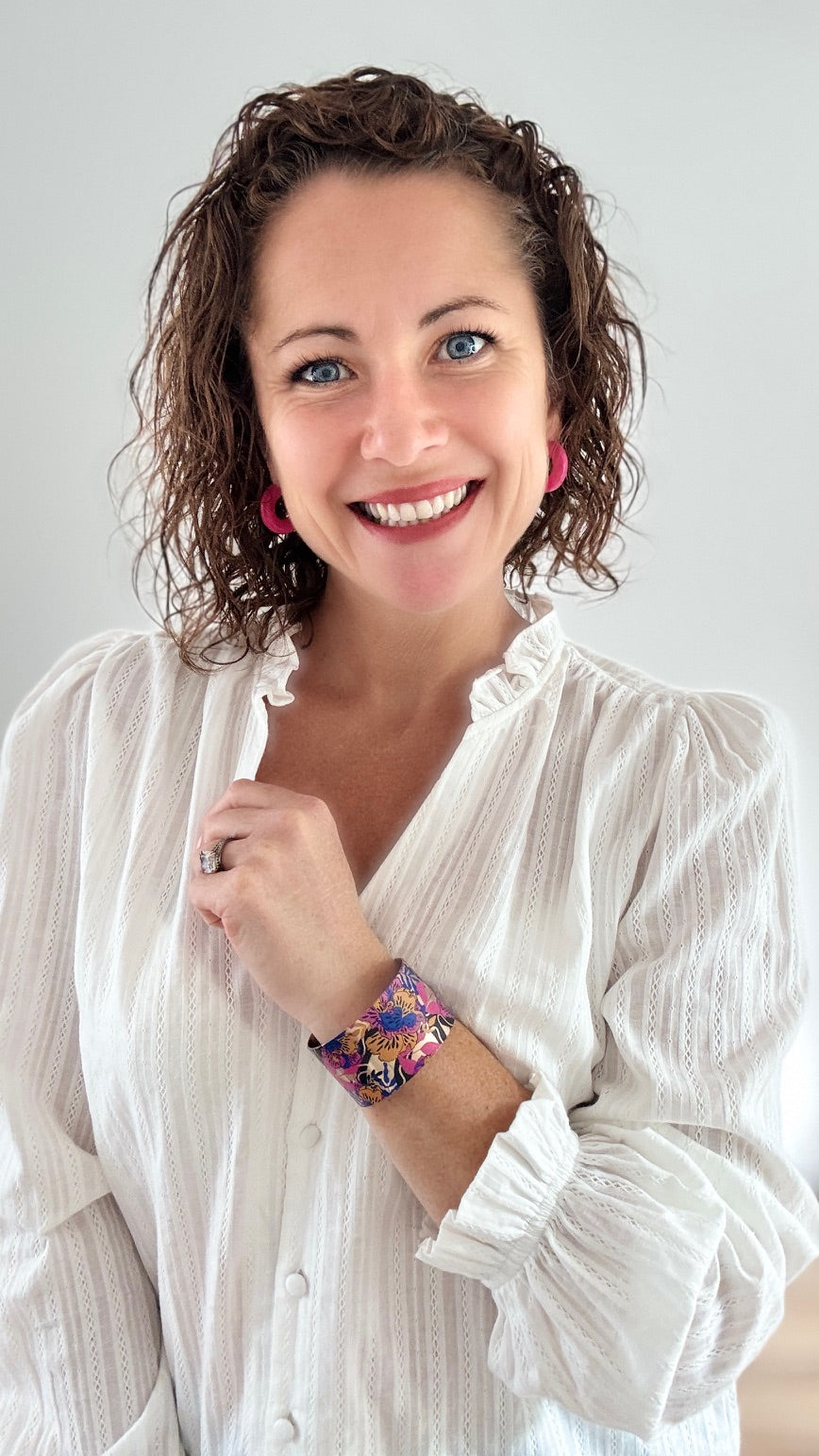 Bracelet manchette réglable - Multicolore