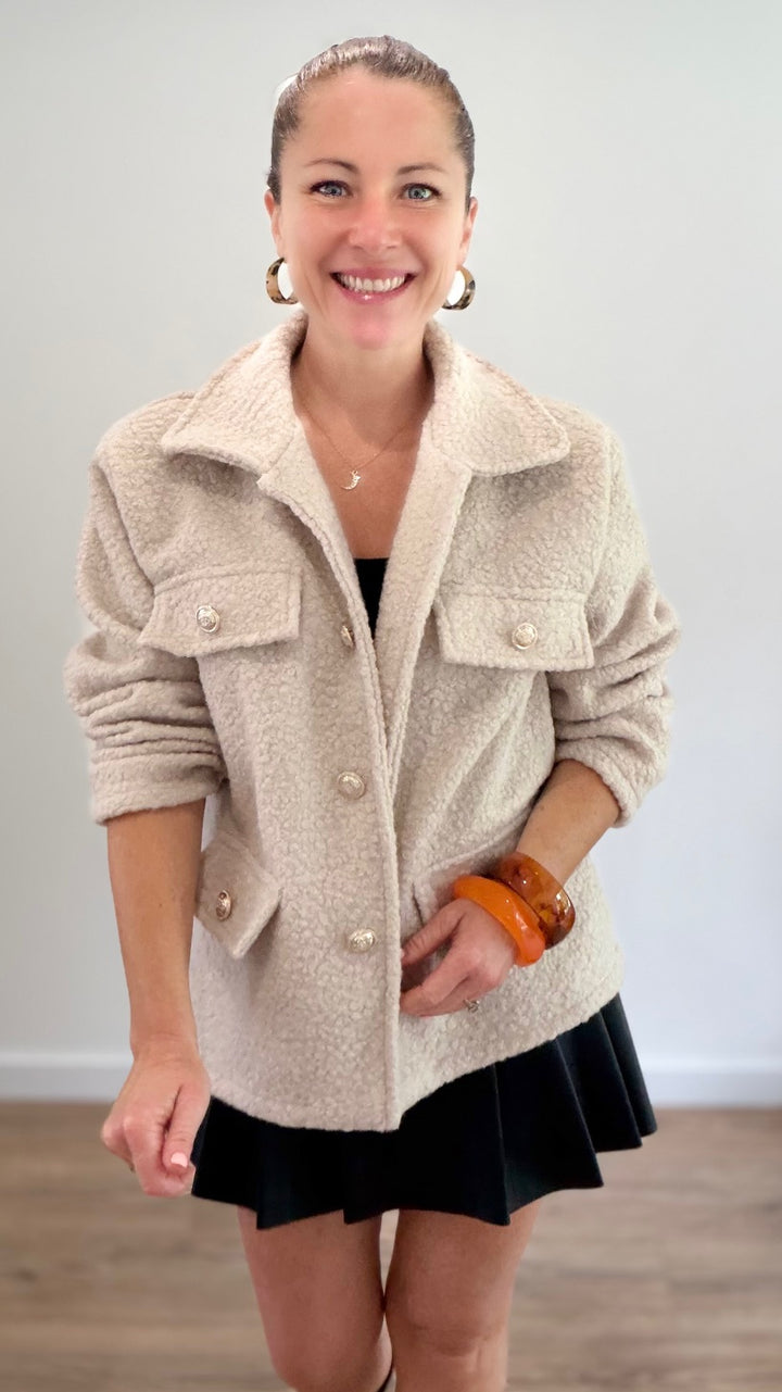 Veste mouton - Beige