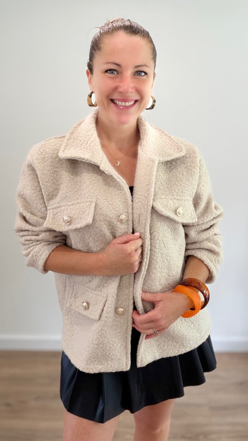 Veste mouton - Beige