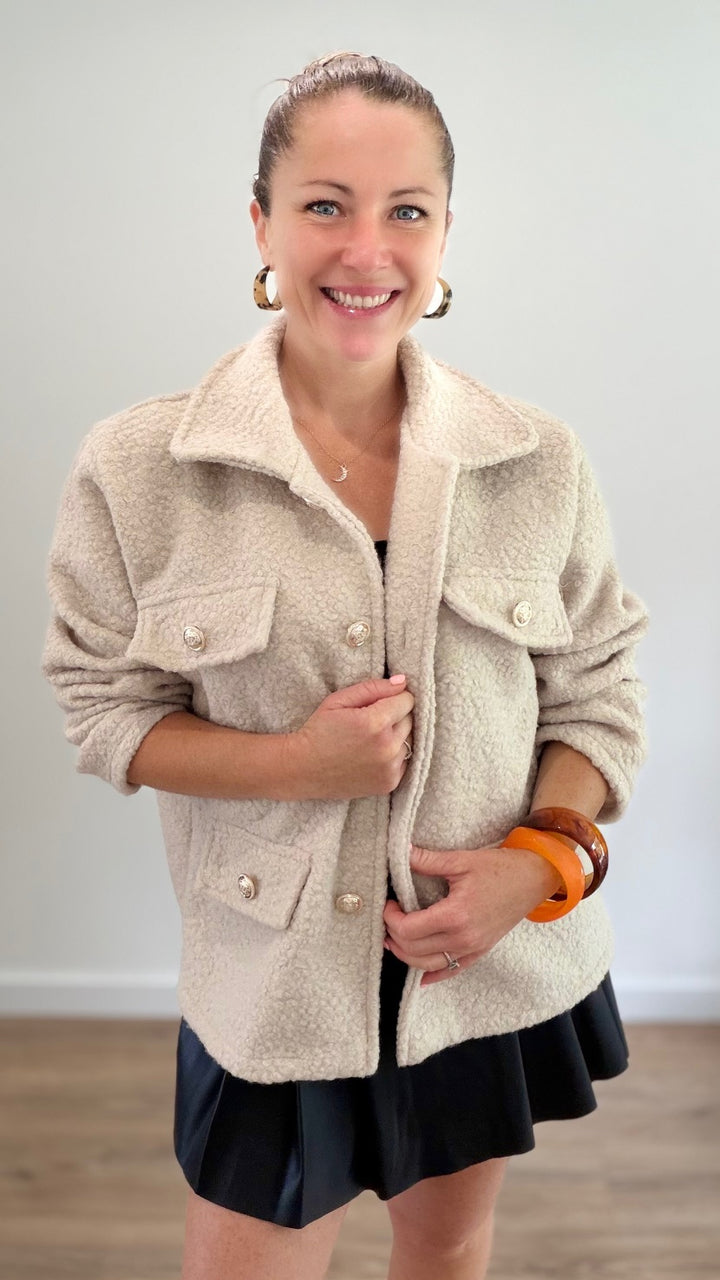 Veste mouton - Beige