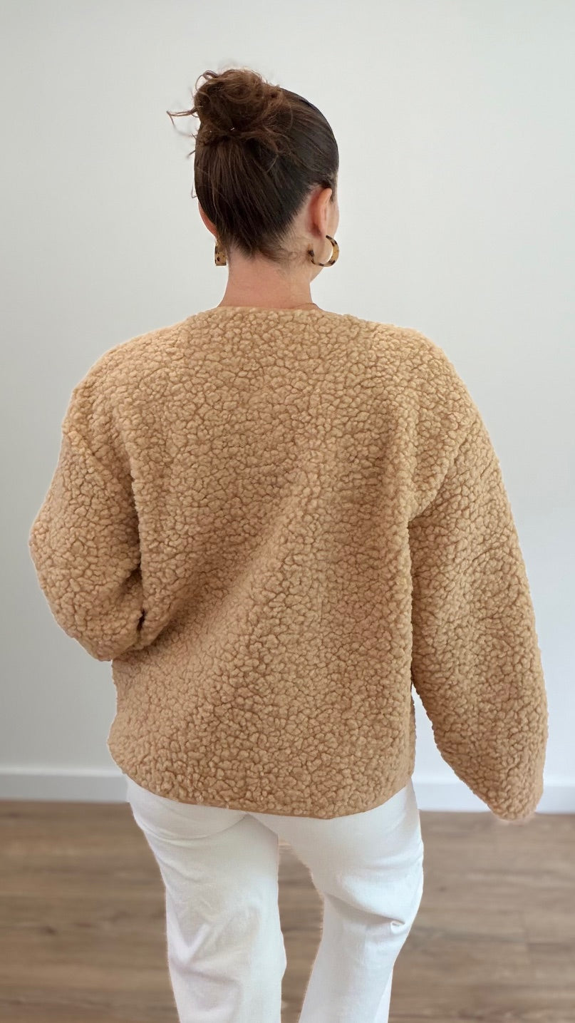 Veste moumoute - Camel