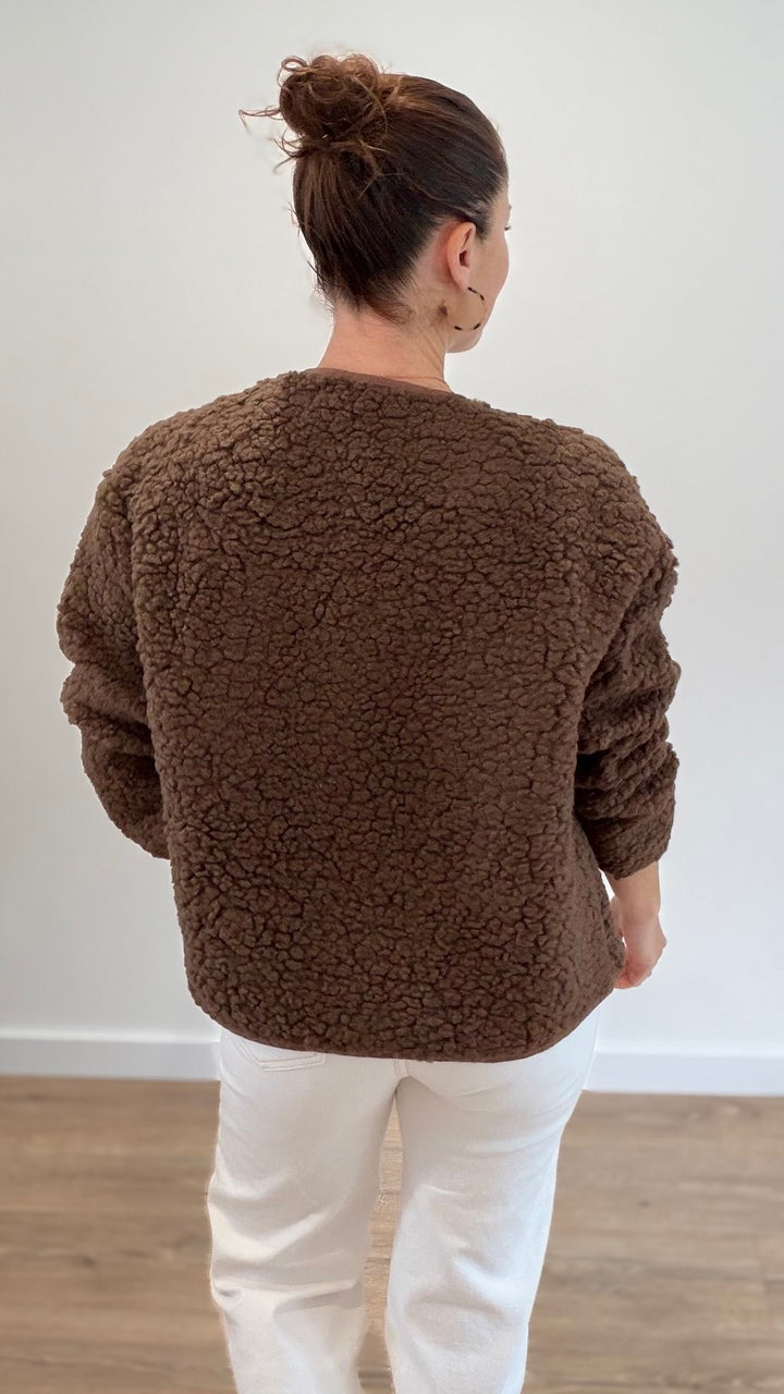 Veste moumoute - Marron