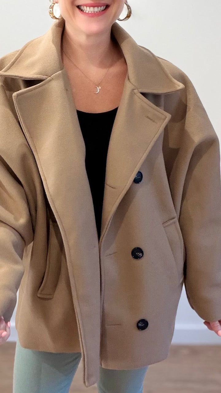 Manteau oversize - Camel