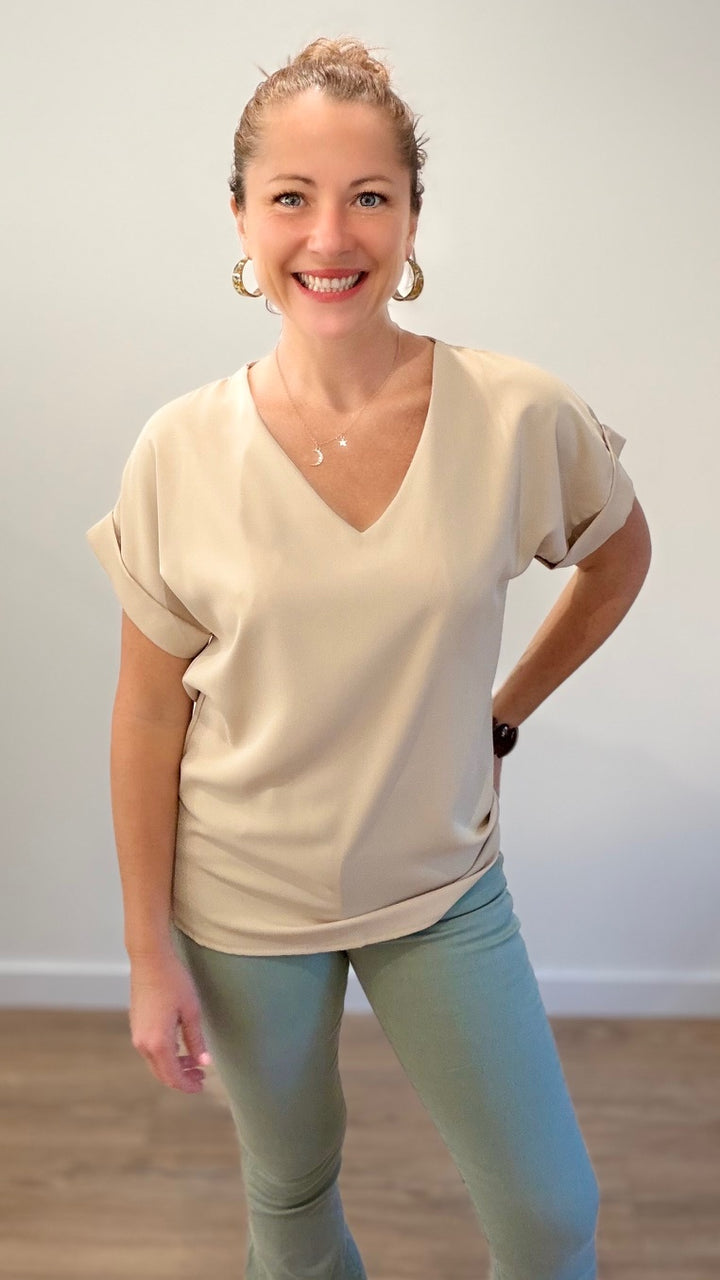 Top fluide - Beige