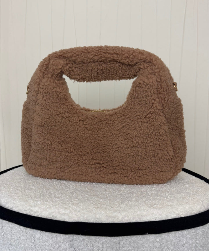 Sac Bandoulière en Moumoute Marron Sacs Miss Guapa
