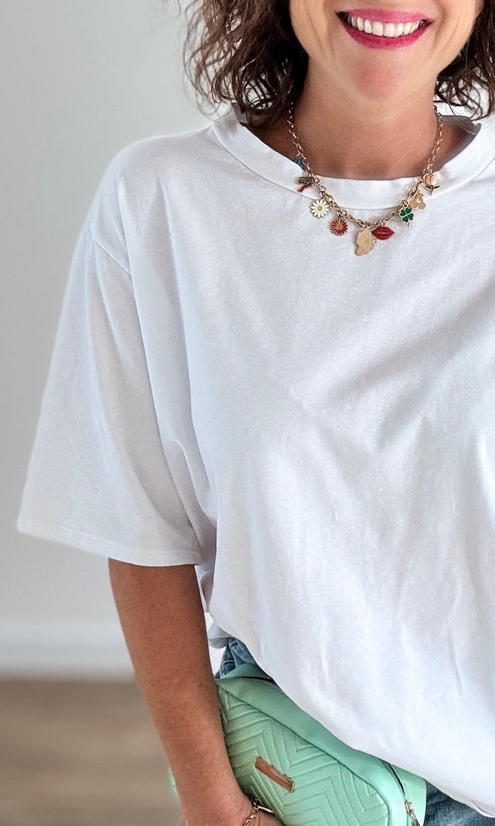 T-shirt oversize blanc Tee-Shirt et Tops Miss Guapa