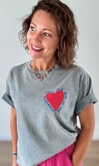 Tee-shirt Gris Délavé Tee-Shirt et Tops Miss Guapa