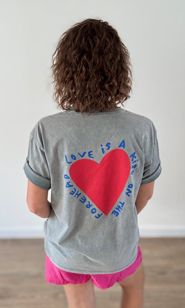 Tee-shirt Gris Délavé Tee-Shirt et Tops Miss Guapa