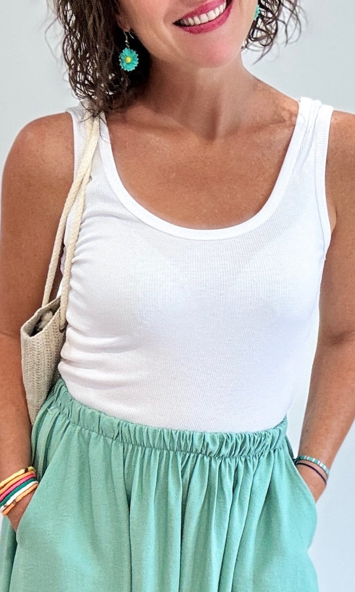 Débardeur blanc Tee-Shirt et Tops Miss Guapa
