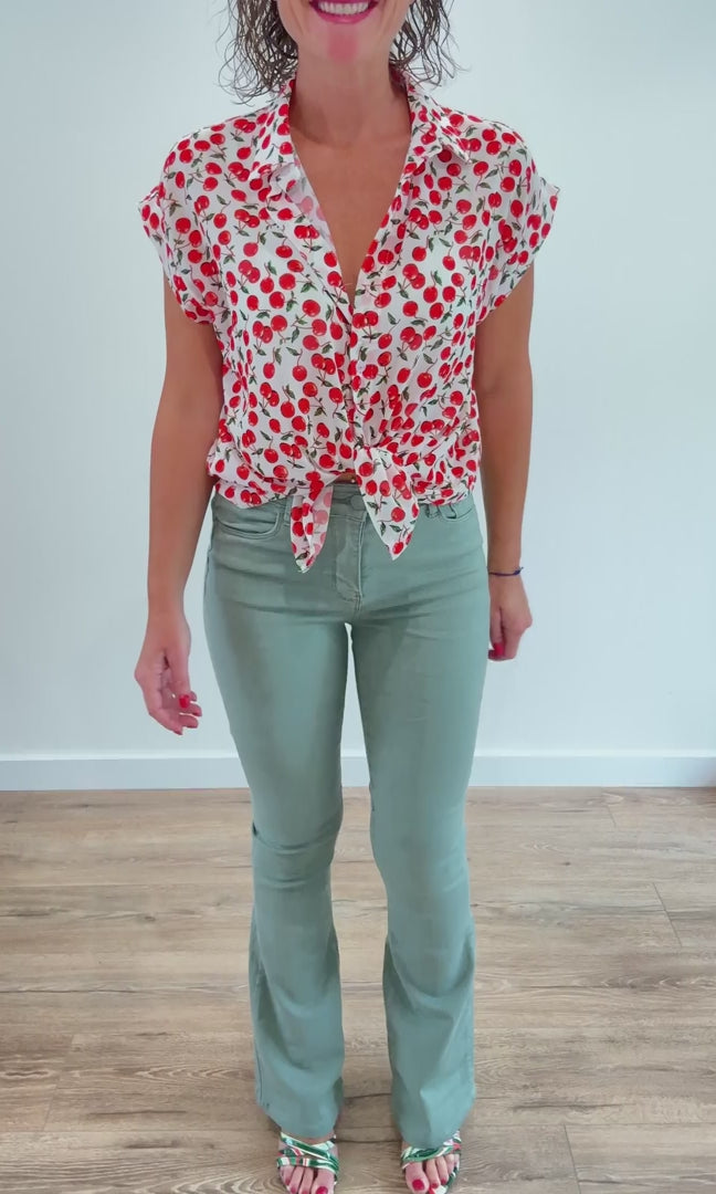 Jean Flare Kaki