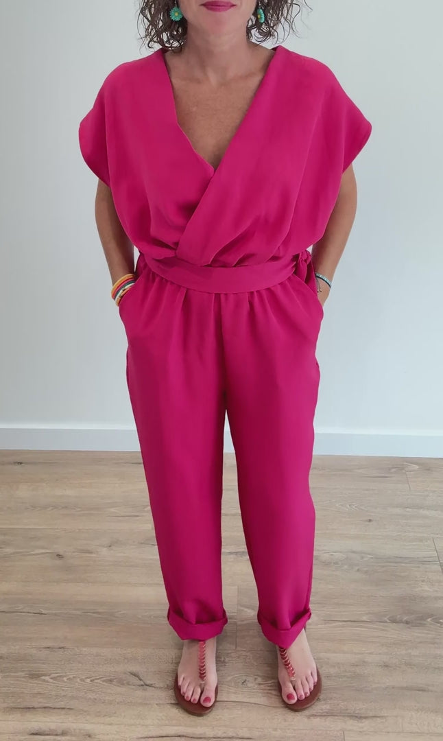 Combinaison pantalon Rose Fuchsia