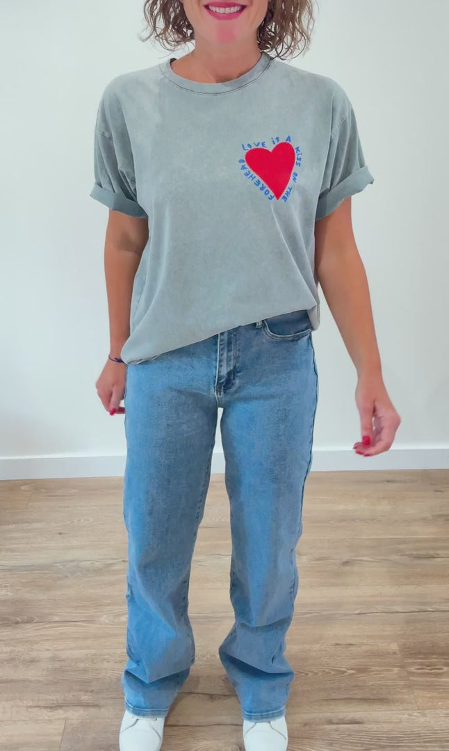 Jean Wide Leg Bleu Clair