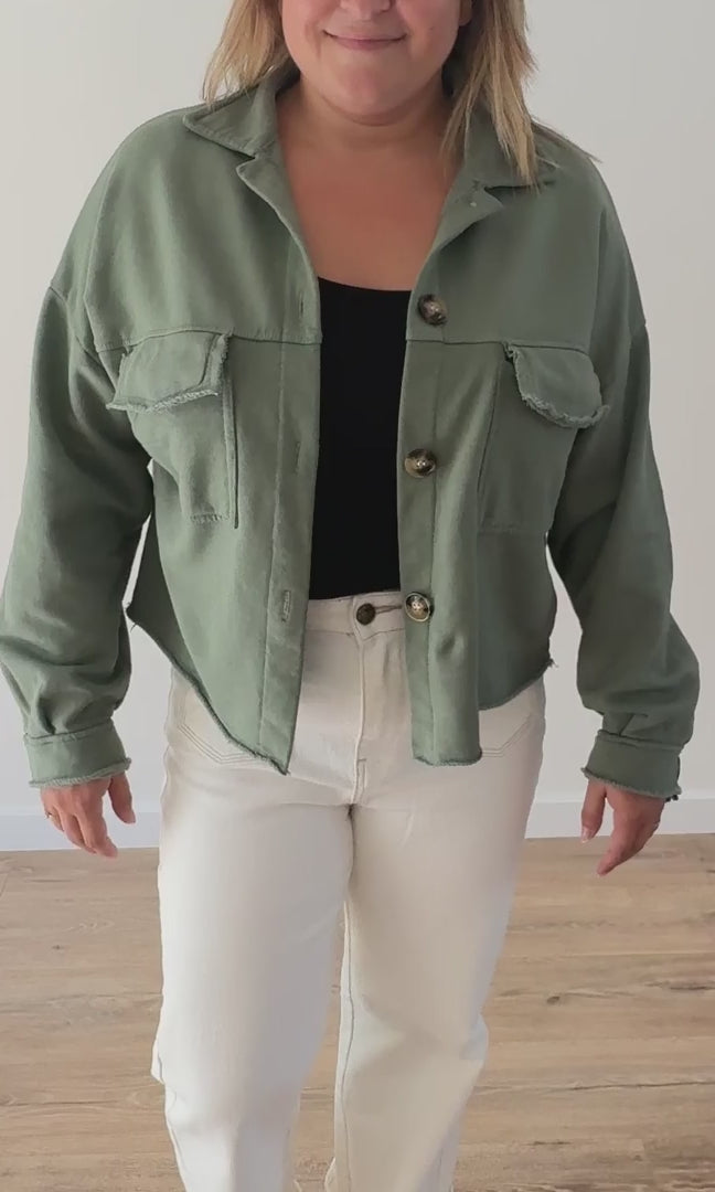 Veste Courte Kaki