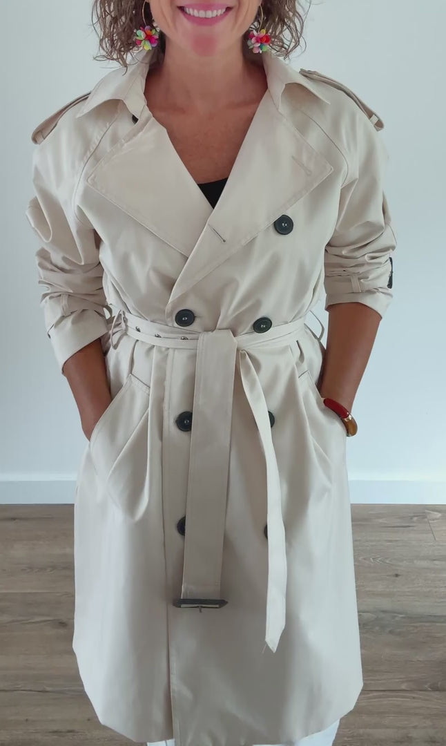 Trench coat long Beige