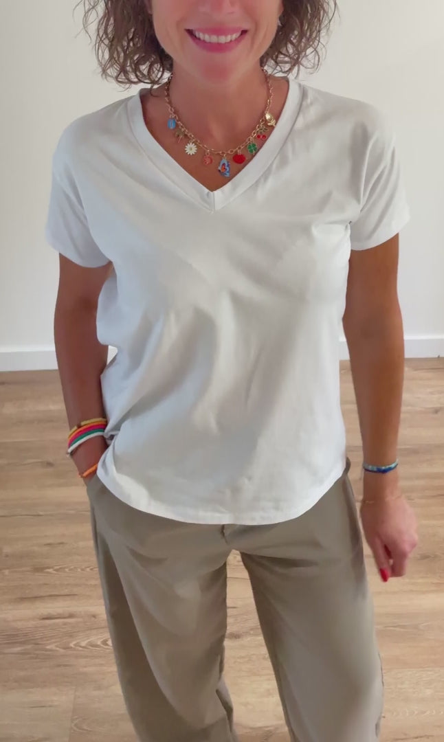 Tee-shirt basique Blanc