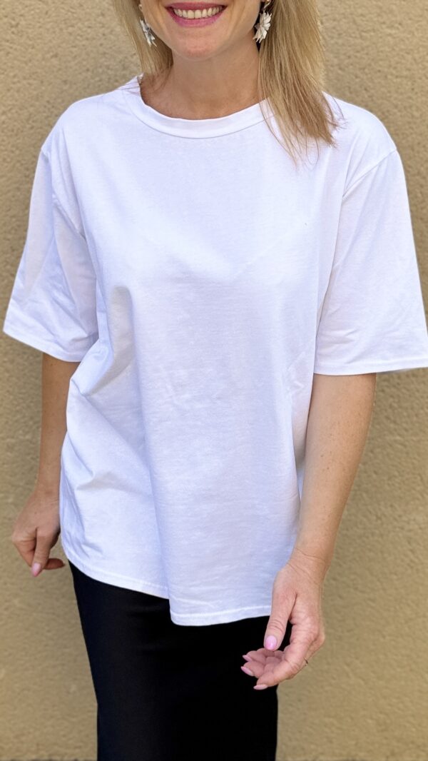 Tee-shirt large ESTELA - Blanc