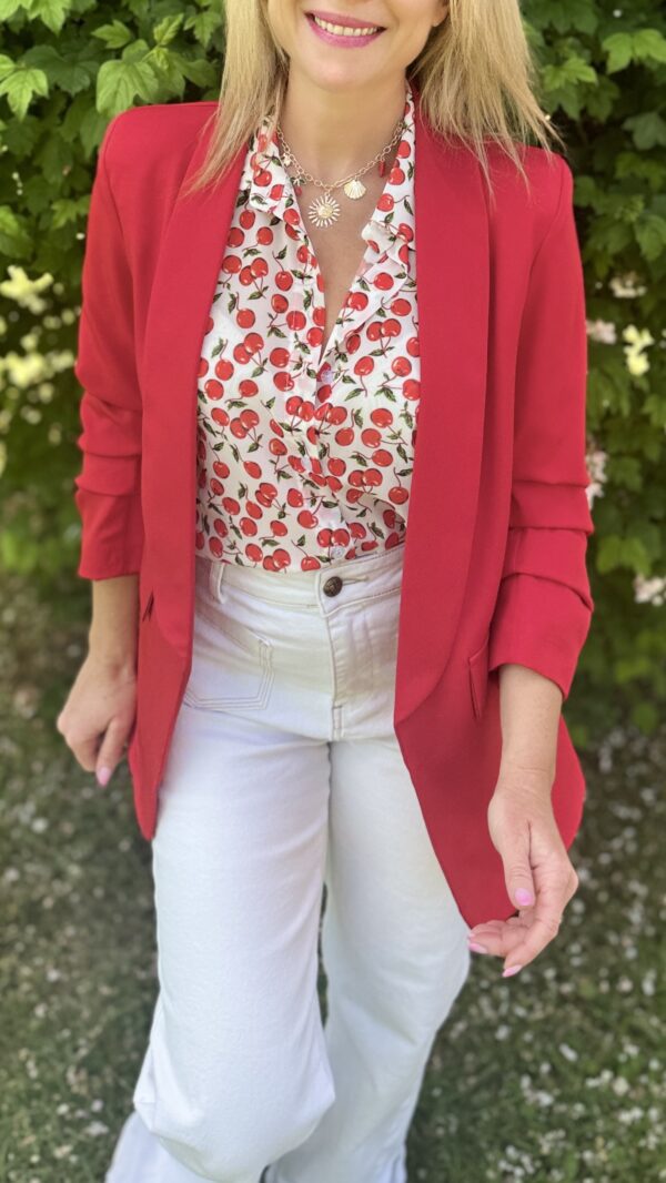 Blazer VALENTINA - Rouge