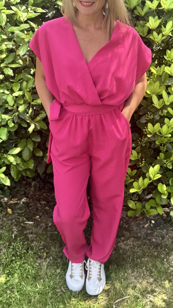 Combinaison pantalon AMALIA - Rose fuchsia
