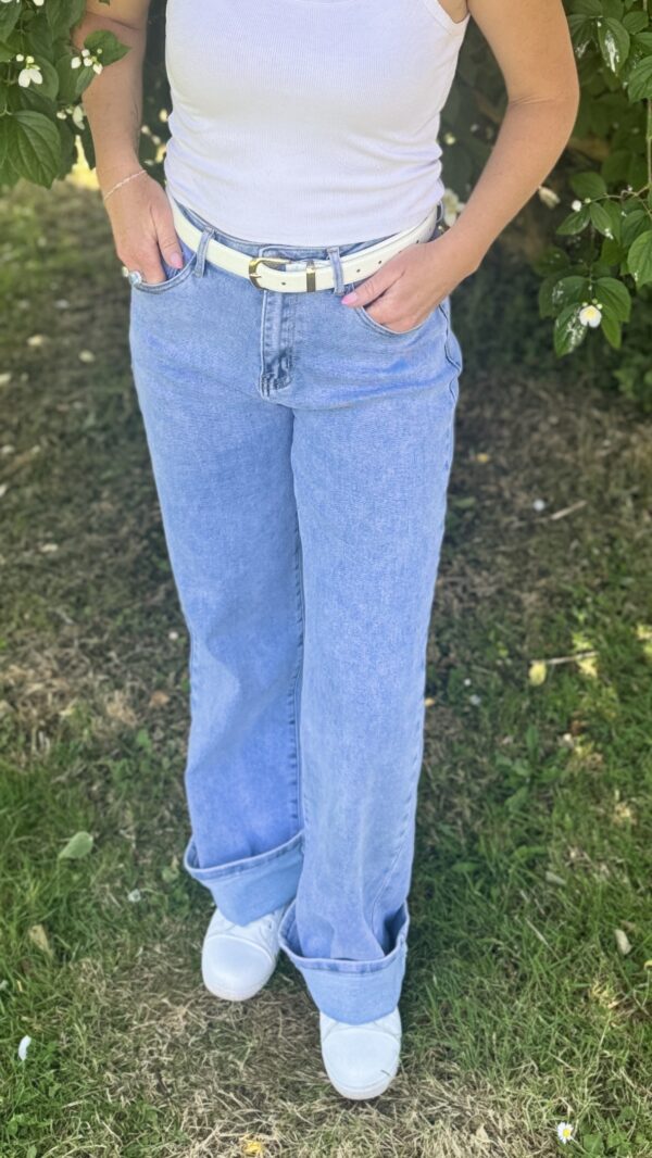 Jean Wide Leg ANAÏSSA - Bleu clair