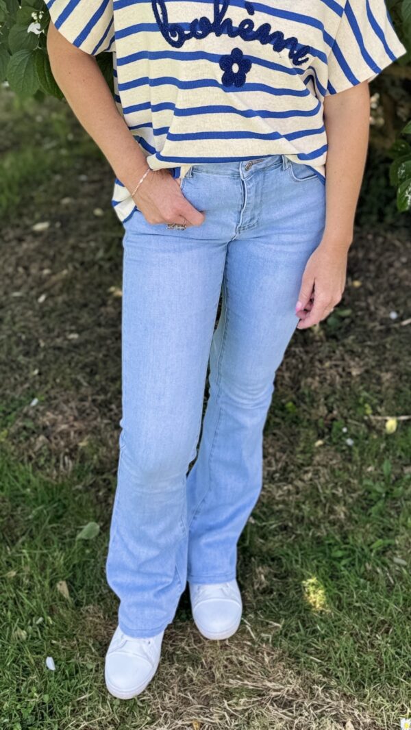 Jean push up Flare AUDREZA - Bleu clair