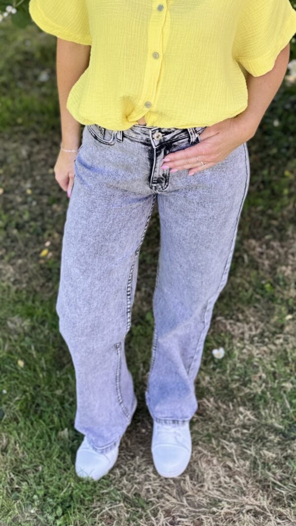 Jean Wide Leg CYLIA - Gris