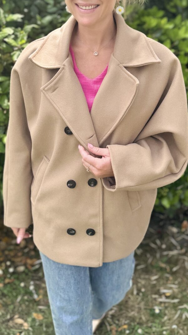 Manteau oversize BELMIRA - Taupe