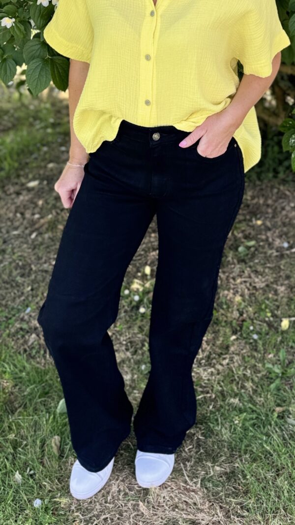 Jean Wide leg PAOLA - Noir
