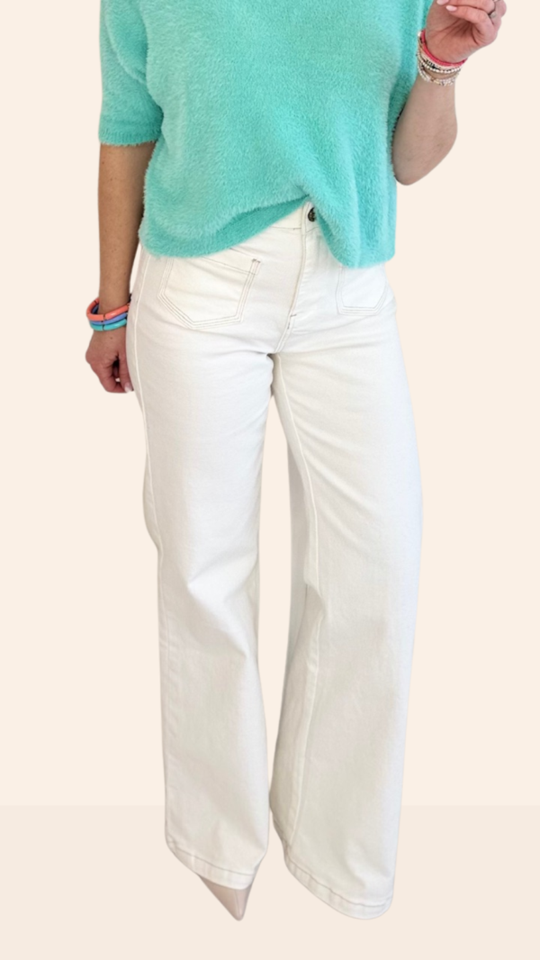 Jean wide large EMY - Ecru