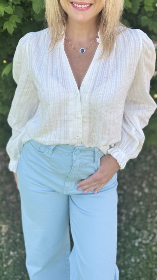 Chemise coupe droite CHLOE - Blanc