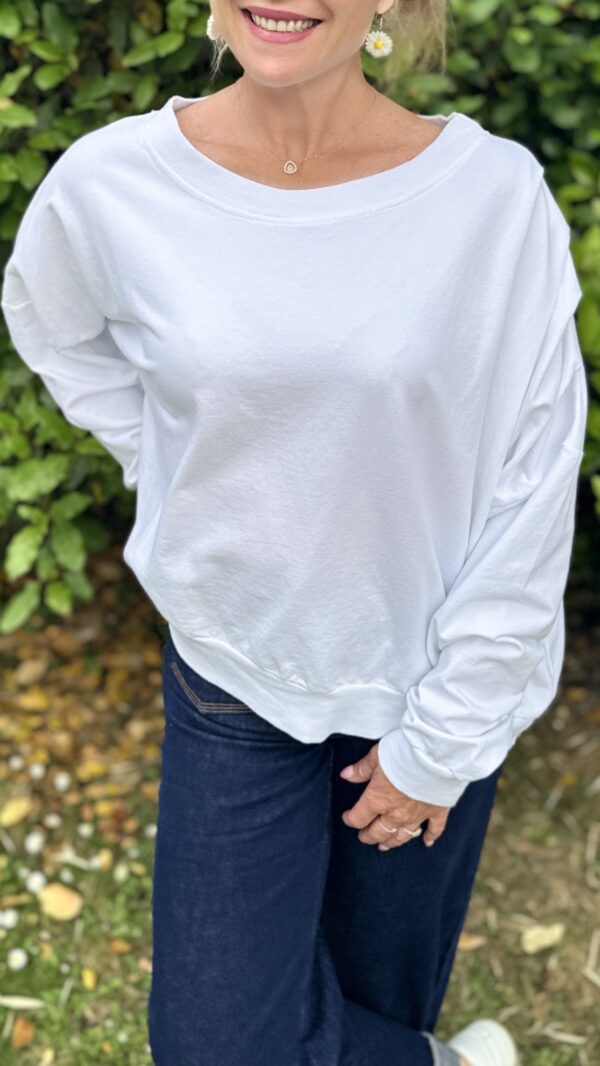 Sweat court ALICE - Blanc