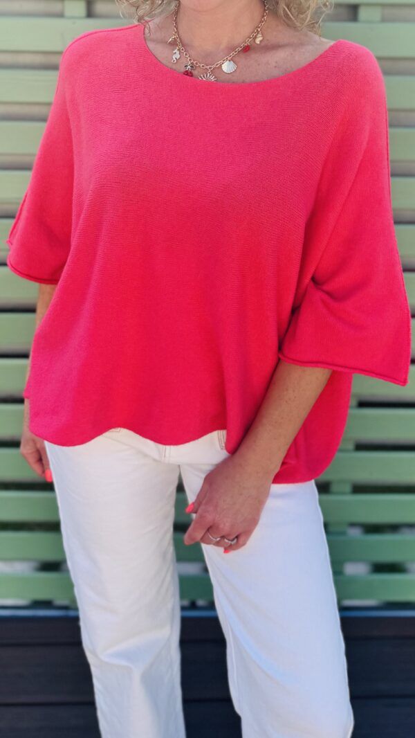 Pull manches 3/4 WENDY - Corail