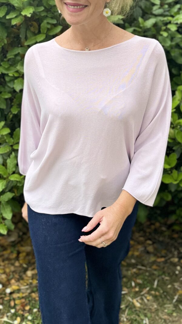 Pull fin manches 3/4 LENA - Lila