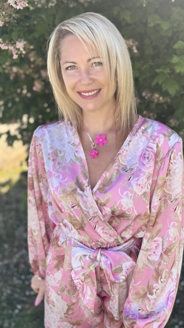 Collier CELESTE - Rose fuchsia
