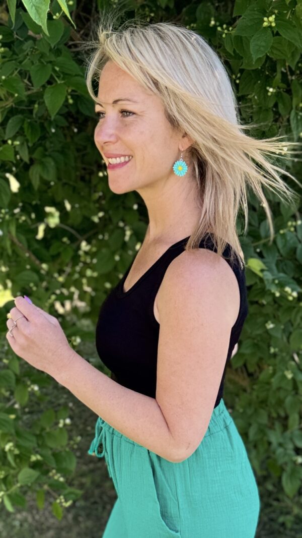 Boucles d'oreilles AGATHE - Vert